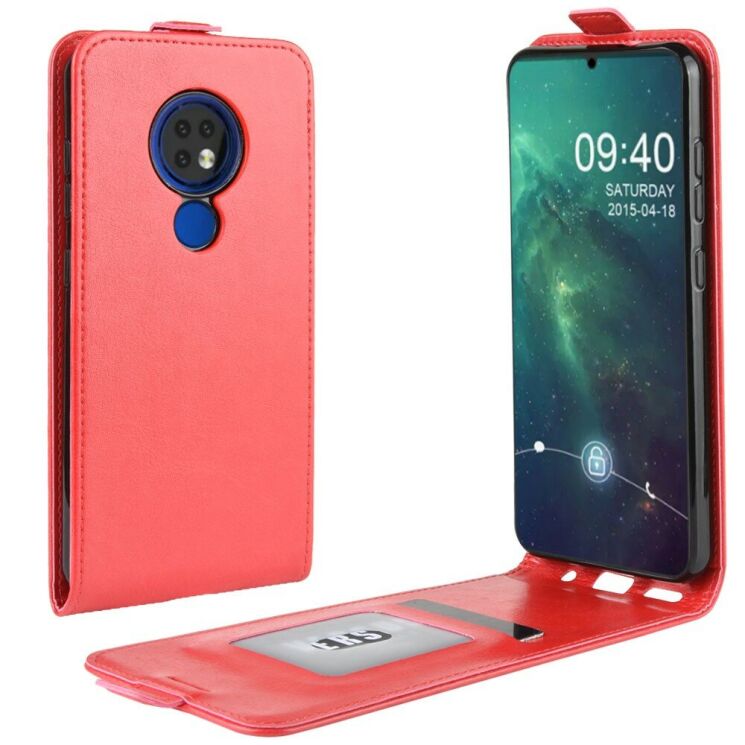 Чехол Deexe Flip Case для Nokia 6.2 - Red: фото 1 из 12