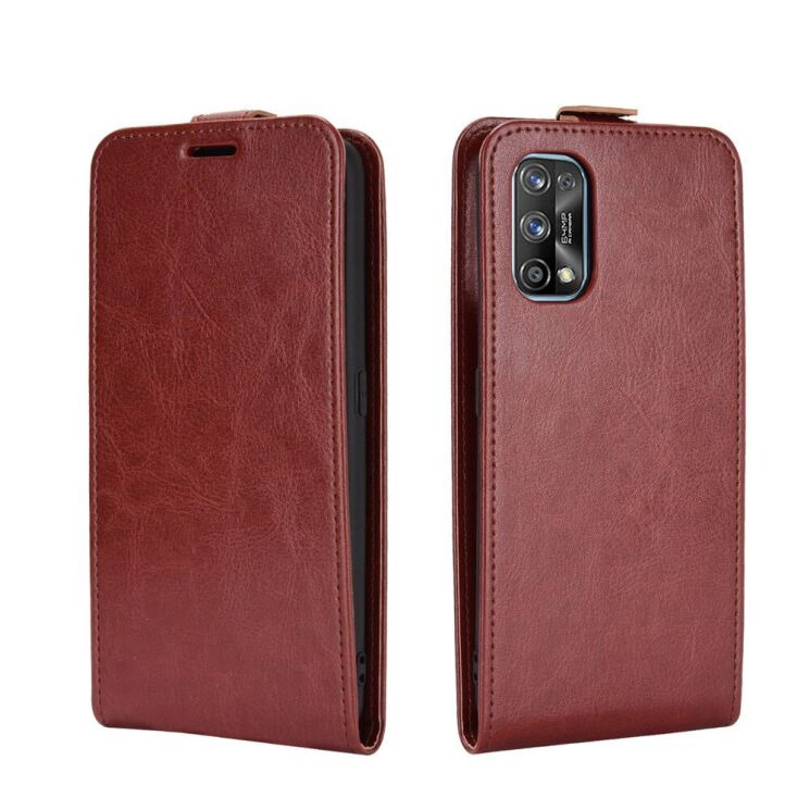 Чохол Deexe Flip Case для Realme 7 Pro - Brown: фото 4 з 9