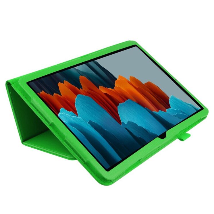 Чохол Deexe Folder Style для Samsung Galaxy Tab S7 (T870/875) / S8 (X700/706) - Green: фото 6 з 7