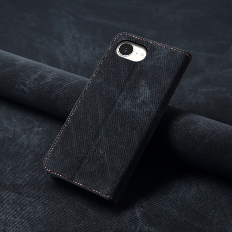 Чехол Deexe Jeans Style для Apple iPhone 16e - Black: фото 7 из 7