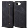 Чехол Deexe Jeans Style для Apple iPhone 16e - Black (376456B)