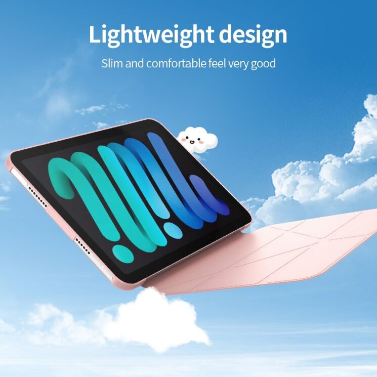 Чехол Deexe Origami Case для Apple iPad mini 6 / 7 (2021/2024) - Midnight Green: фото 6 из 17
