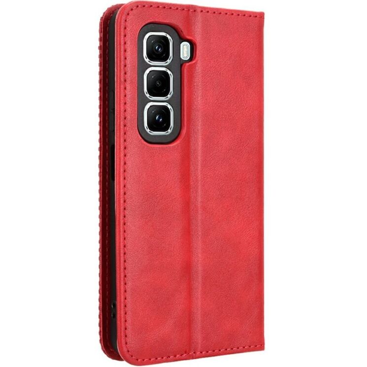 Чехол Deexe Retro Style для Infinix Hot 50 Pro - Red: фото 6 из 7
