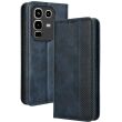 Чехол Deexe Retro Style для Infinix Note 50 / Note 50 Pro - Blue (379200L)