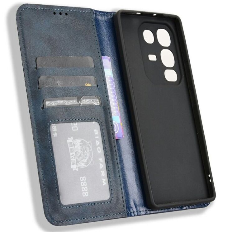 Чехол Deexe Retro Style для Infinix Note 50 / Note 50 Pro - Blue: фото 2 из 7