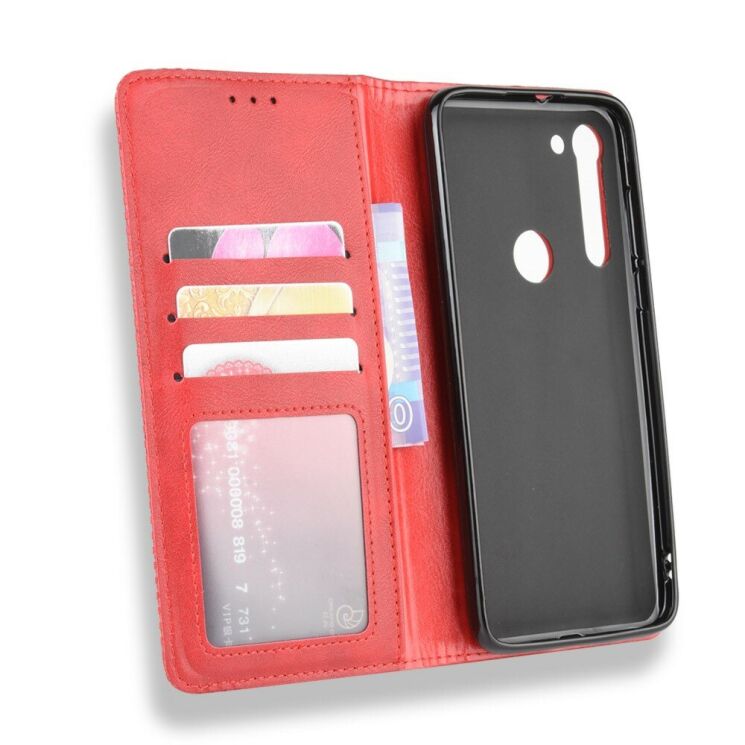 Чохол-книжка Deexe Retro Style для Motorola Moto G8 - Red: фото 6 з 13