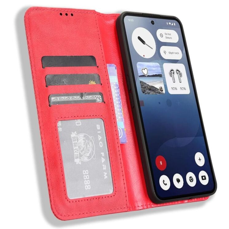 Чохол Deexe Retro Style для Nothing Phone (3a) - Red: фото 4 з 19