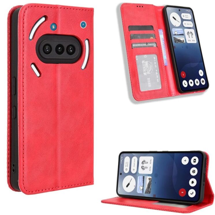 Чохол Deexe Retro Style для Nothing Phone (3a) - Red: фото 1 з 19