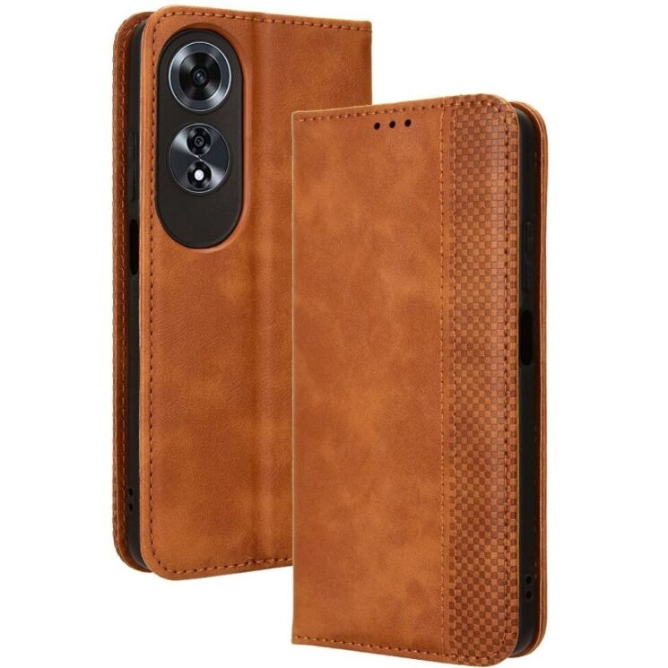 Чохол Deexe Retro Style для OPPO A60 - Brown: фото 1 з 7