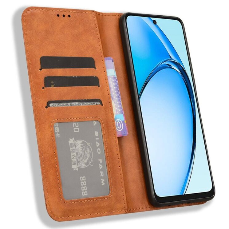 Чохол Deexe Retro Style для OPPO A60 - Brown: фото 2 з 7