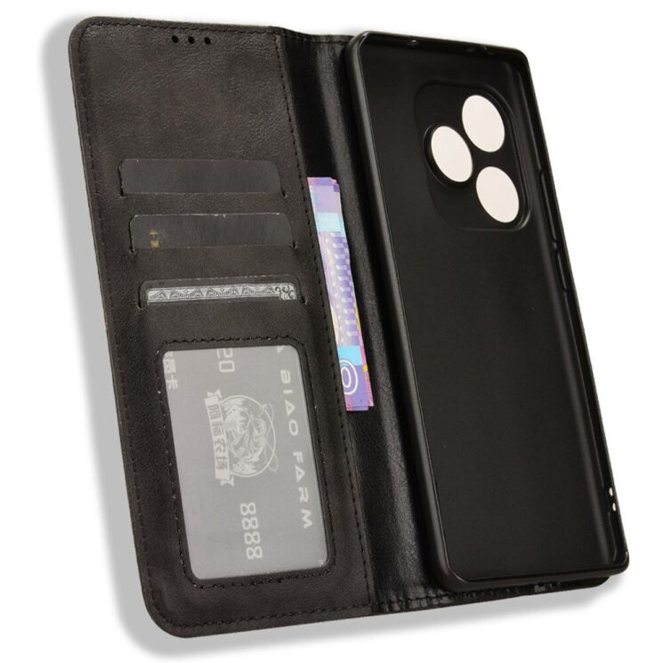 Чехол Deexe Retro Style для Realme GT Neo 6 SE / GT 6T - Black: фото 4 из 7