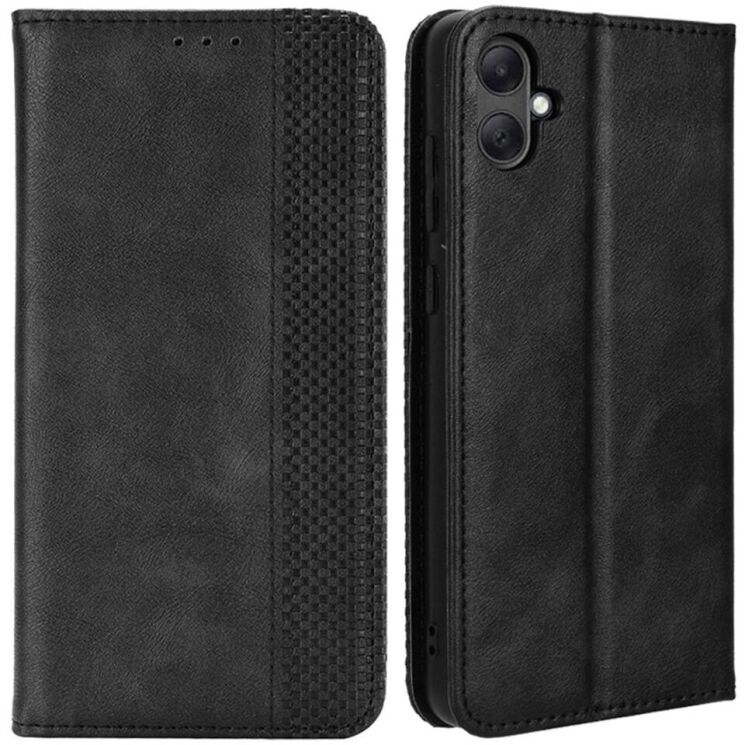 Чехол Deexe Retro Style для Samsung Galaxy A05 (A055) - Black: фото 1 из 6