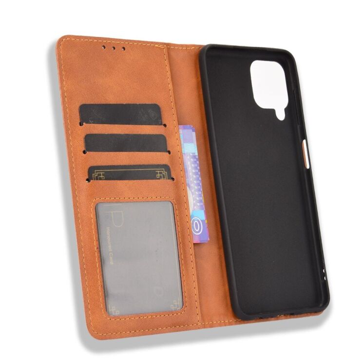 Чехол Deexe Retro Style для Samsung Galaxy A22 (A225) / M22 (M225) - Brown: фото 7 из 12