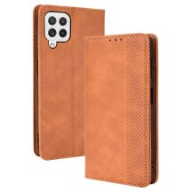 Чехол Deexe Retro Style для Samsung Galaxy A22 (A225) / M22 (M225) - Brown: фото 1 из 12