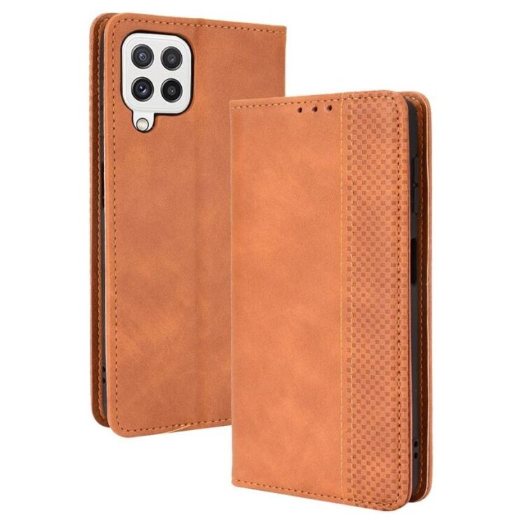 Чехол Deexe Retro Style для Samsung Galaxy A22 (A225) / M22 (M225) - Brown: фото 1 из 12