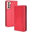 Чехол Deexe Retro Style для Samsung Galaxy S21 (G991) - Red (230420R)