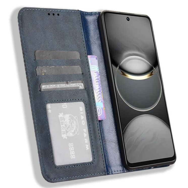 Чехол Deexe Retro Style для TECNO Spark 30 - Blue: фото 2 из 8