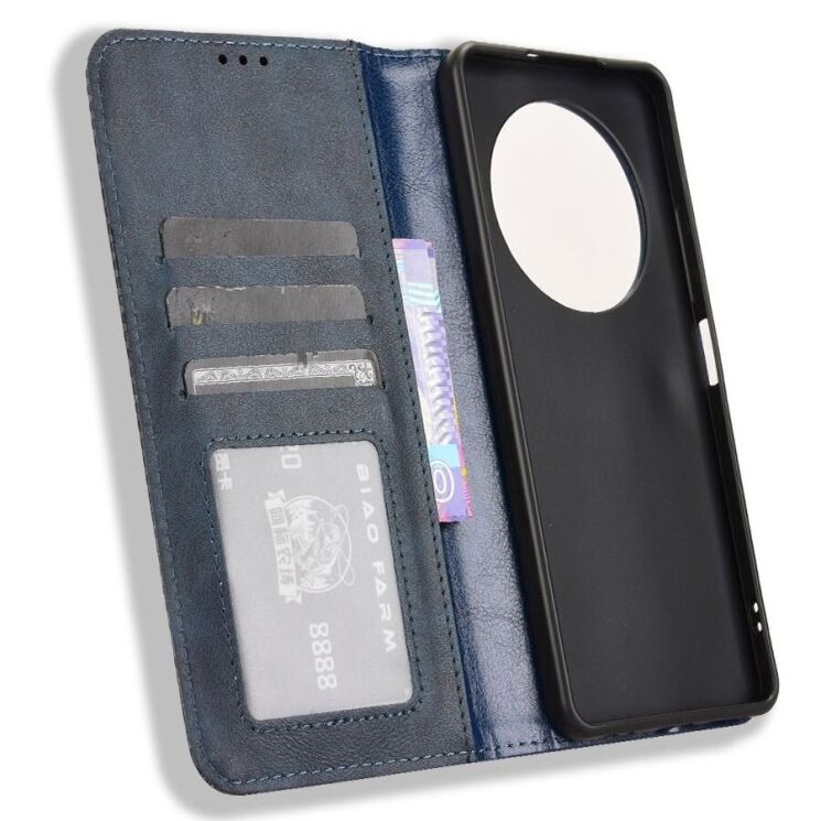 Чехол Deexe Retro Style для TECNO Spark 30 - Blue: фото 4 из 8