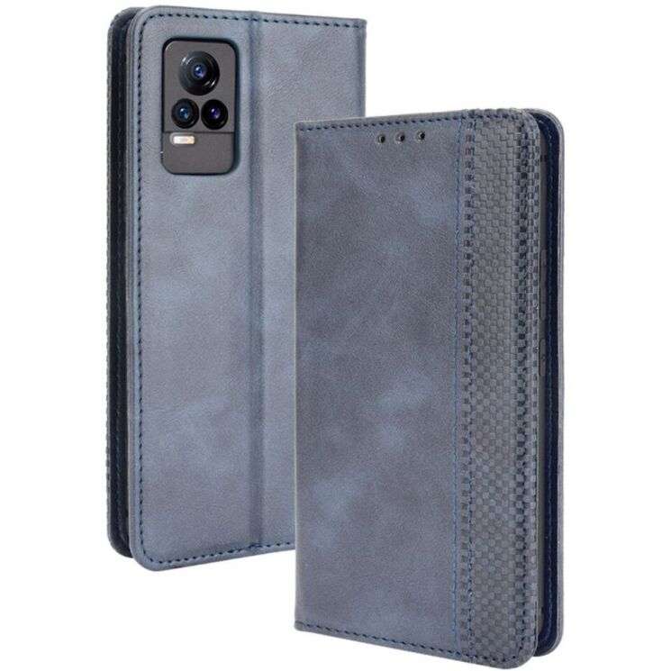 Чехол Deexe Retro Style для VIVO V21e - Blue: фото 1 из 16