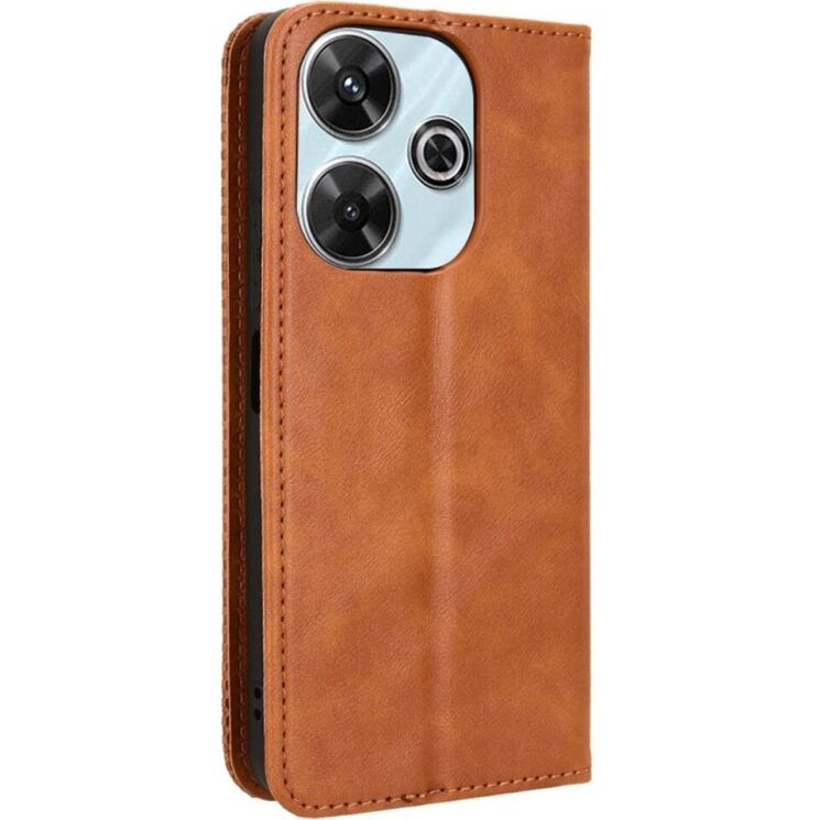 Чехол Deexe Retro Style для Xiaomi Redmi 13 - Brown: фото 5 из 7