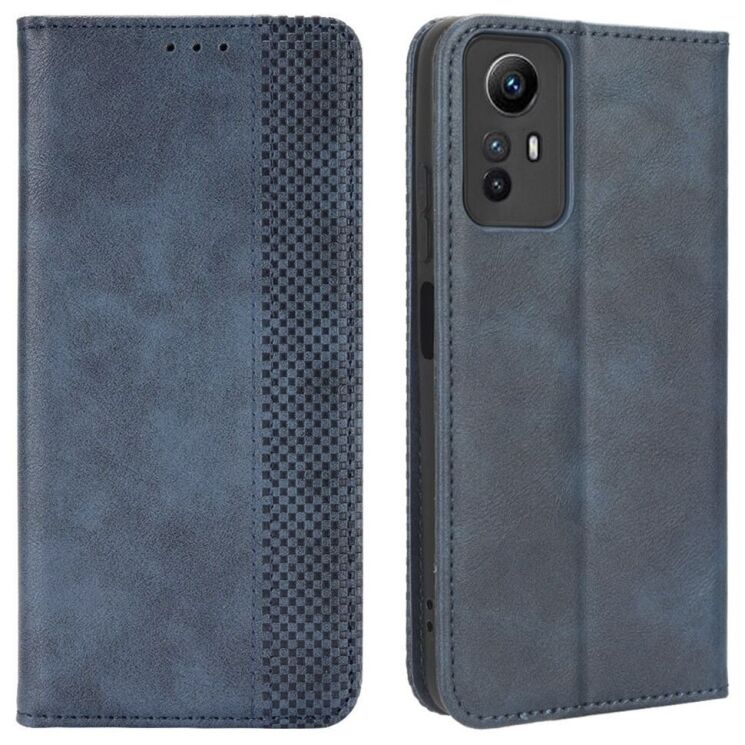 Чехол Deexe Retro Style для Xiaomi Redmi Note 12S - Blue: фото 1 из 7
