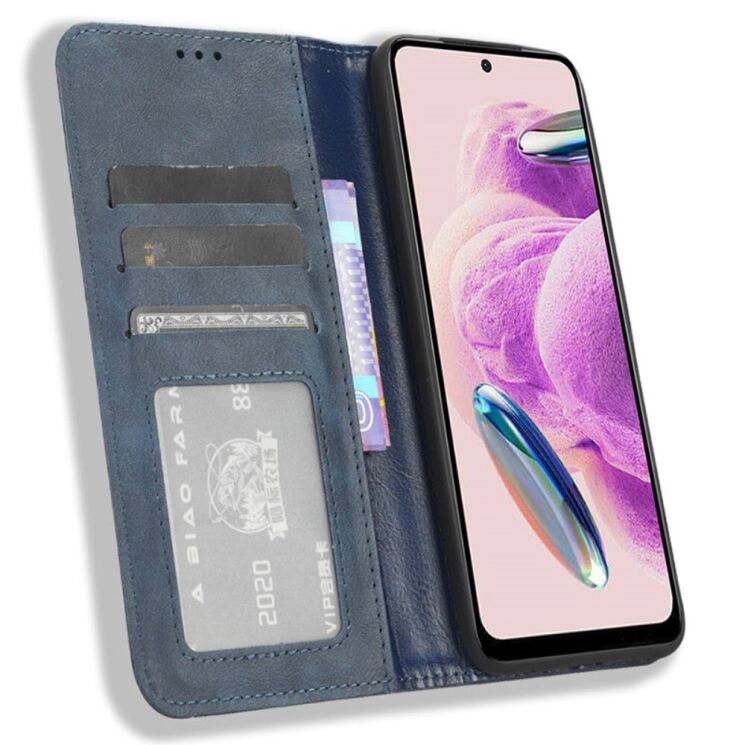 Чехол Deexe Retro Style для Xiaomi Redmi Note 12S - Blue: фото 2 из 7