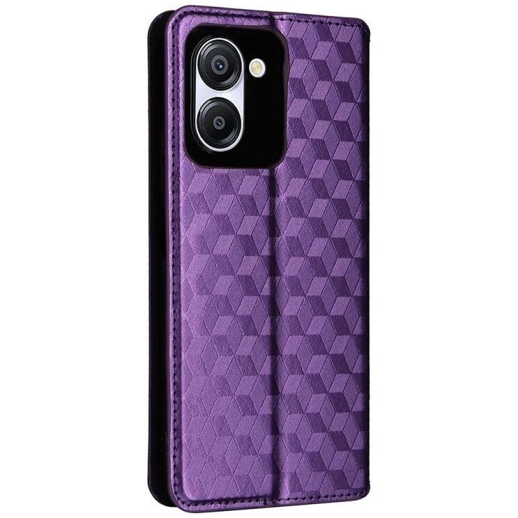 Чехол Deexe Rhombus Book для Blackview Color 8 - Purple: фото 6 из 6