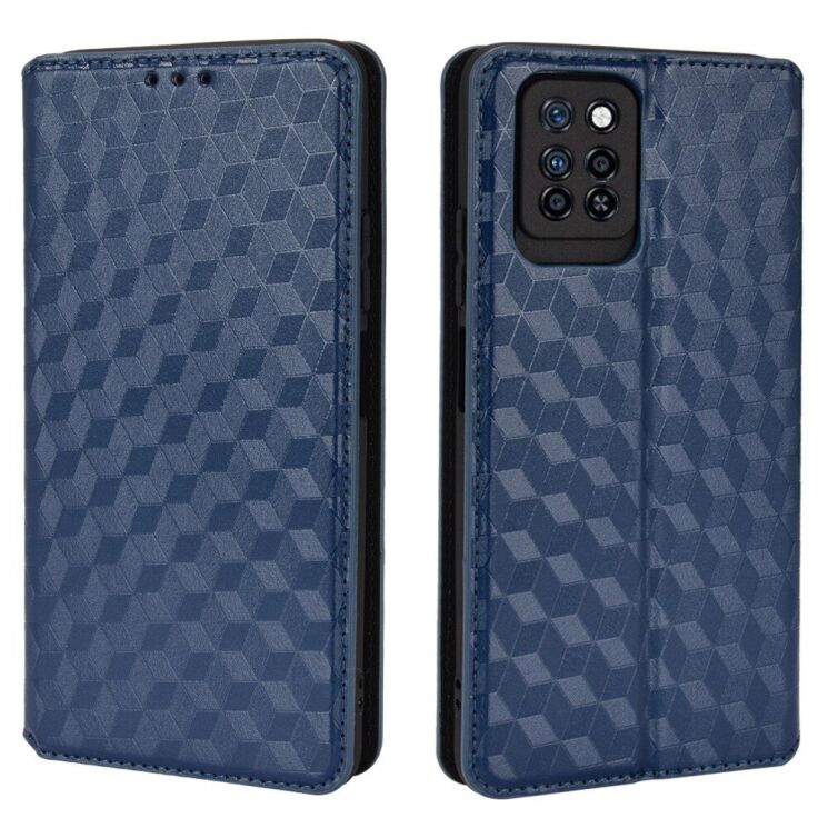 Чехол Deexe Rhombus Book для Infinix Note 10 Pro (X695C) - Blue: фото 2 из 8