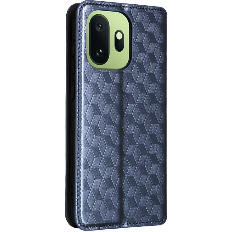Чохол Deexe Rhombus Book для OnePlus 15T - Blue: фото 7 з 7