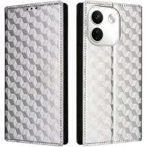 Чехол Deexe Rhombus Book для Xiaomi Redmi Note 17 Pro Max - Silver: фото 1 из 7