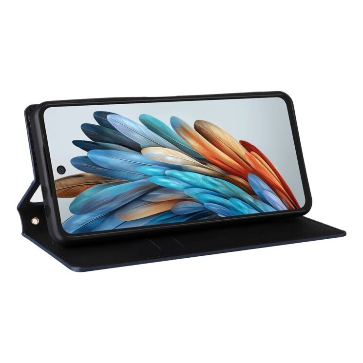 Чохол Deexe Rhombus Book для ZTE Nubia Music - Blue: фото 3 з 9