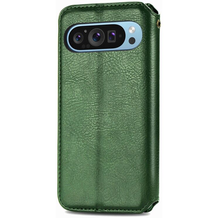 Чехол Deexe Rhombus Wallet для Google Pixel 11 / 11 Pro - Green: фото 5 из 10