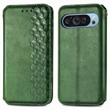 Чехол Deexe Rhombus Wallet для Google Pixel 11 / 11 Pro - Green: фото 1 из 10