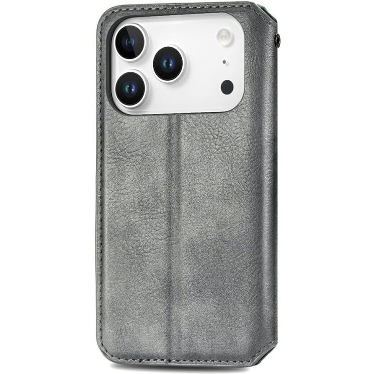 Чохол Deexe Rhombus Wallet для iPhone 18 Pro / 17 Pro - Grey (423625H) Чохол Deexe Rhombus Wallet для iPhone 18 Pro / 17 Pro - Grey: фото 5 з 6