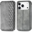 Чохол Deexe Rhombus Wallet для iPhone 18 Pro / 17 Pro - Grey (423625H)