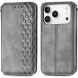 Чохол Deexe Rhombus Wallet для iPhone 18 Pro / 17 Pro - Grey (423625H). Фото 1 з 6