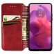 Чохол Deexe Rhombus Wallet для Motorola Moto G24 / G04 / G04s / E14 - Red (347828R). Фото 2 з 6
