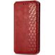 Чехол Deexe Rhombus Wallet для Motorola Moto G86 Power - Red (385126R). Фото 4 из 6