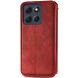 Чехол Deexe Rhombus Wallet для Motorola Moto G86 Power - Red (385126R). Фото 5 из 6