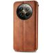 Чехол Deexe Rhombus Wallet для Realme 12 Pro / 12 Pro+ - Brown (348935Z). Фото 5 из 6