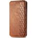 Чехол Deexe Rhombus Wallet для Realme 12 Pro / 12 Pro+ - Brown (348935Z). Фото 4 из 6