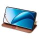 Чехол Deexe Rhombus Wallet для Realme 12 Pro / 12 Pro+ - Brown (348935Z). Фото 3 из 6