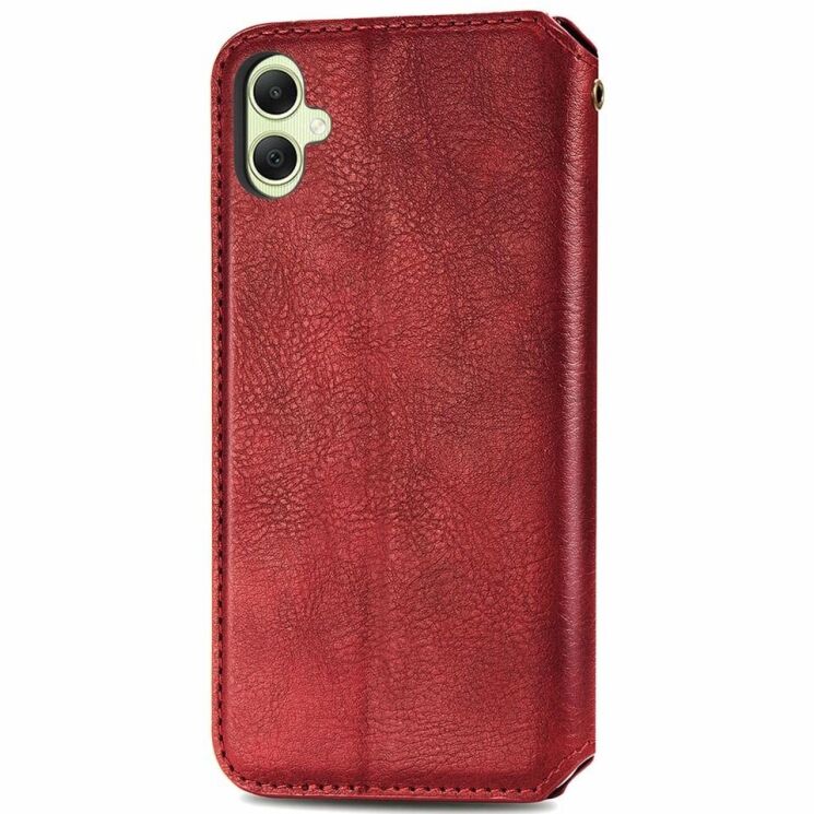 Чехол Deexe Rhombus Wallet для Samsung Galaxy A05 (A055) - Red: фото 5 из 6