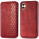 Чехол Deexe Rhombus Wallet для Samsung Galaxy A05 (A055) - Red (340479R). Фото 1 из 6