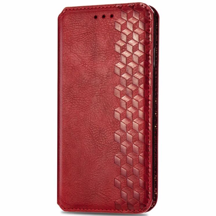 Чехол Deexe Rhombus Wallet для Samsung Galaxy A05 (A055) - Red: фото 4 из 6