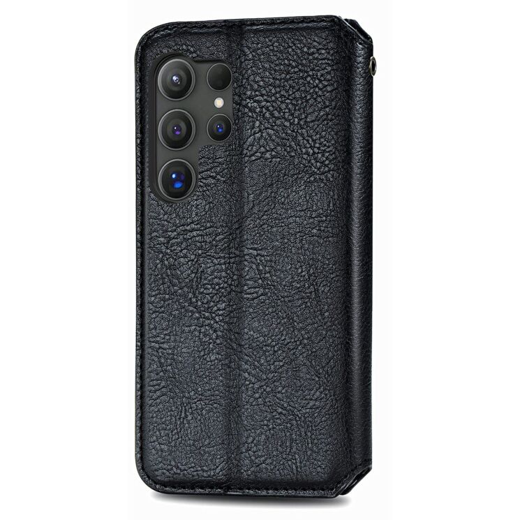 Чехол Deexe Rhombus Wallet для Samsung Galaxy S26 Ultra (S948) - Black: фото 5 из 6