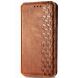 Чехол Deexe Rhombus Wallet для Samsung Galaxy S26 - Brown (404270Z). Фото 4 из 6
