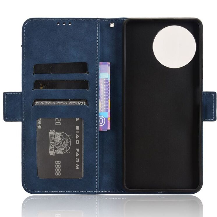 Чохол Deexe Wallet Stand для Blackview Shark 8 / Oscal Tiger 12 - Blue: фото 5 з 7