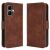 Чохол Deexe Wallet Stand для Infinix Smart 10 - Brown: фото 1 з 13