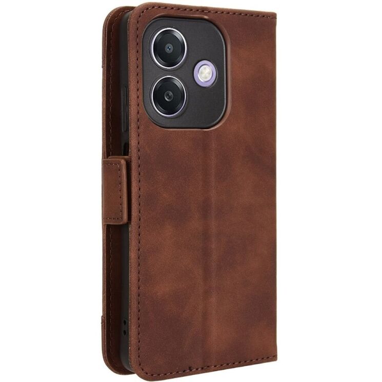 Чехол Deexe Wallet Stand для OPPO A3x / A3 / A40m - Brown: фото 6 из 7